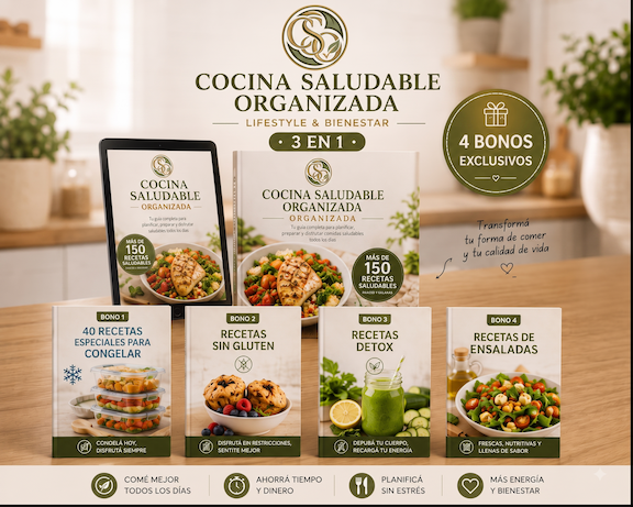 Cocina Saludable Organizada 3 en 1